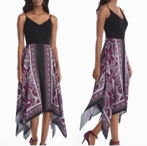 White House Black Market Handkerchief Hem Dress